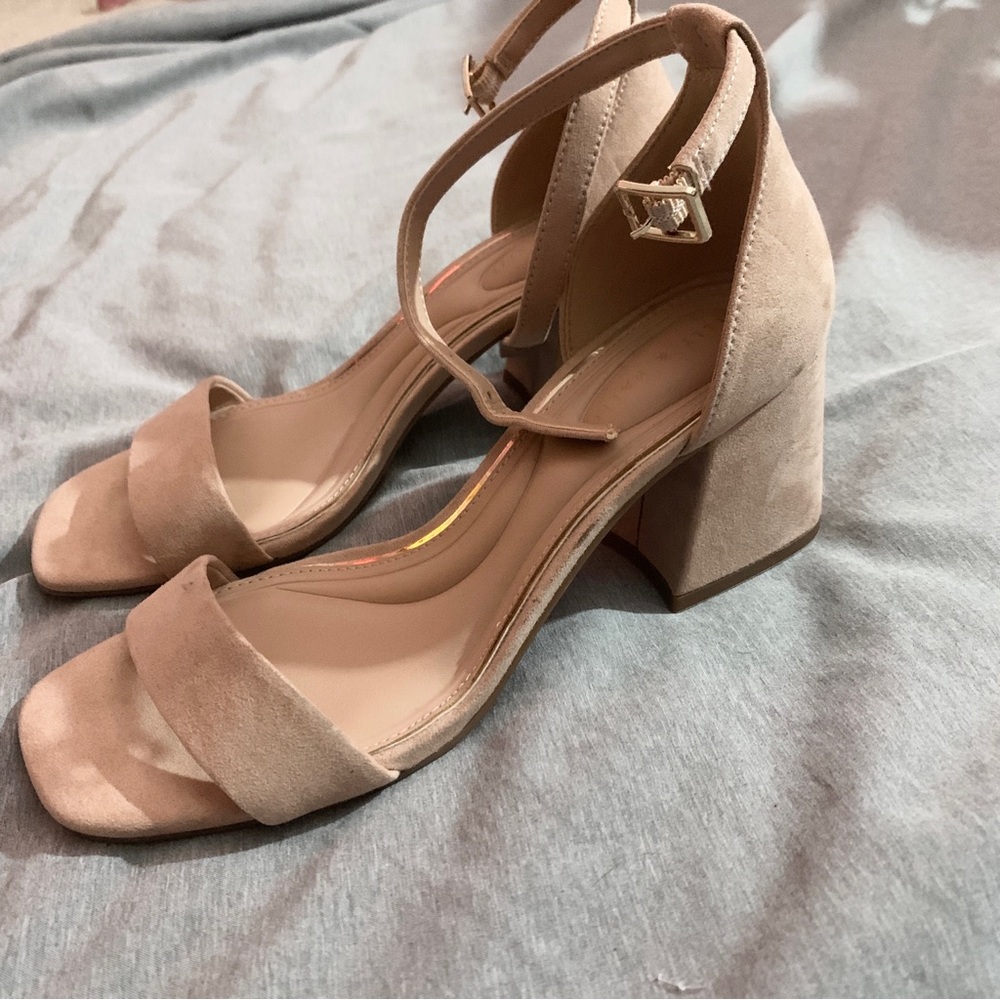 Kelly & Katie Nude Heeled Sandals - Picture 2 of 4